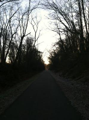 Chilly morning on the trail