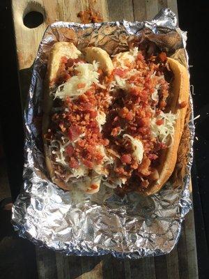 Dare dog. Comes with loaded fries