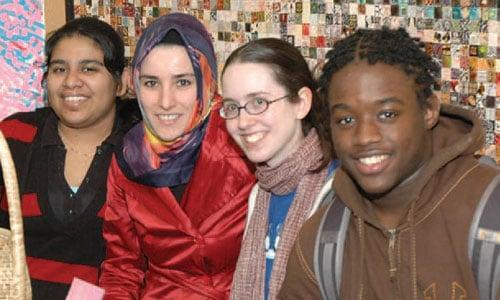 Members of the Clinton Community College International Club.