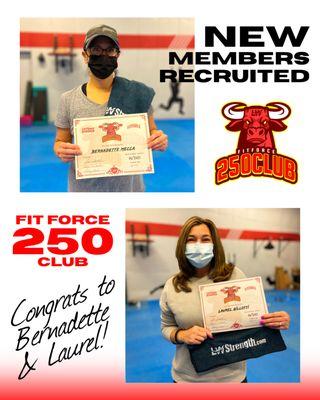 Theses members hit 250 Classes!