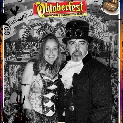 Oktoberfest Halloween photo booth photo