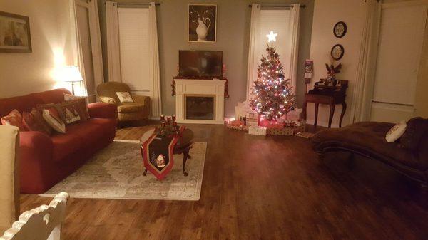 New floors j ust in time for Christmas