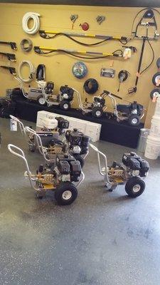 Industrial-grade pressure washers