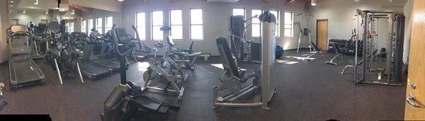 Newly renovated fitness center.