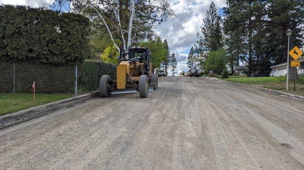 Road torn up and left for a week with no workers to help Emergency vehicles that needed to get in.  Older residents where completely shut of