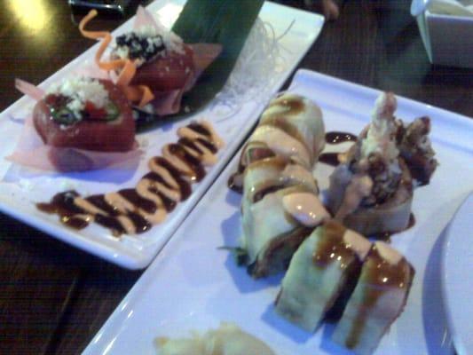 Tuna Dumpling and White Dragon Roll