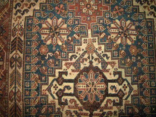 Antique Kashkai Tribal Persian Rug. Circa 1890.