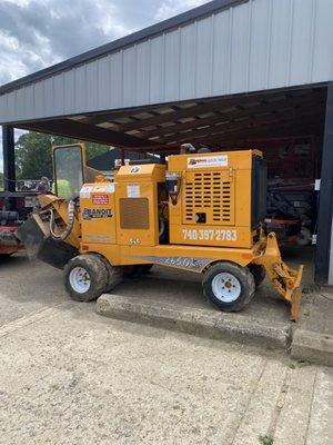 67HP STUMP GRINDER!