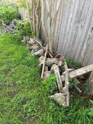 Fence Post Clean Up