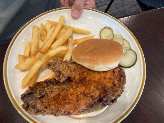 Nashville hot chicken sandwich