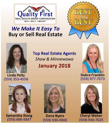 One of the Top Agents  of the month. So much fun helping people buy and sell their homes!