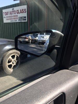 Replacement driver mirror