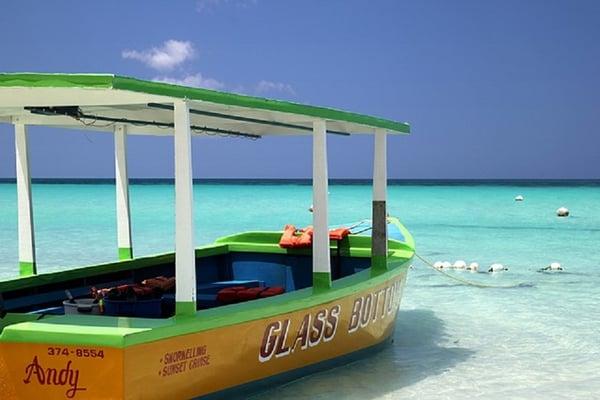 Glass Bottom Boat Negril, Jamaica.