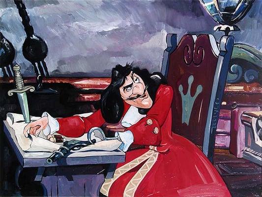 Jim Salvati Captain Hook original art and limited edition