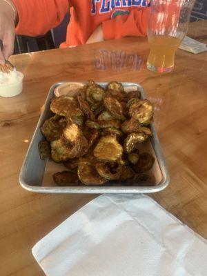 Fried pickles and fried jalapeño's