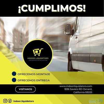 ¡Adquiere tus muebles ahora! Indoor Liquidators ofrece montaje y entrega rápida. ¡Visítanos en www.indoorliquidators.com!
.
.
Message us