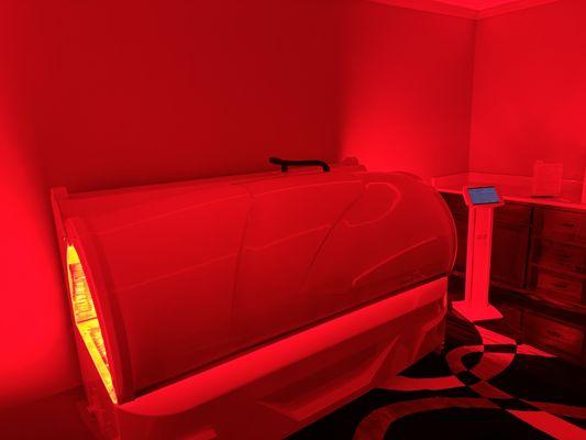 Red light therapy bed