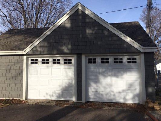 Beautiful new insulated garage doors installed