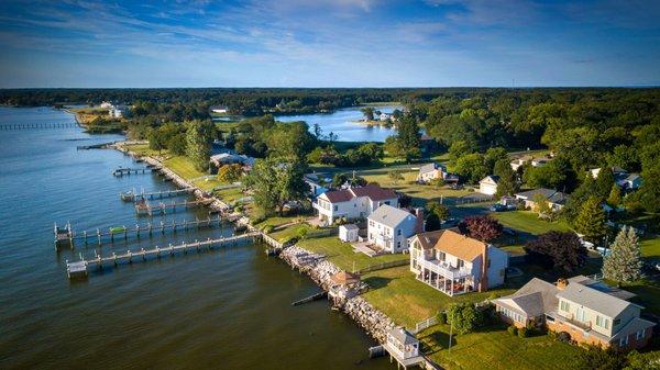 Aerial Drone Photography Prospect Bay Maryland