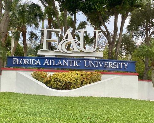 FAU main entrance