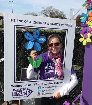 Beth Brown at 2017 Alzheimer's walk