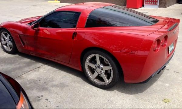 2005 Corvette  WINDOW TINT 20% FL LEGAL