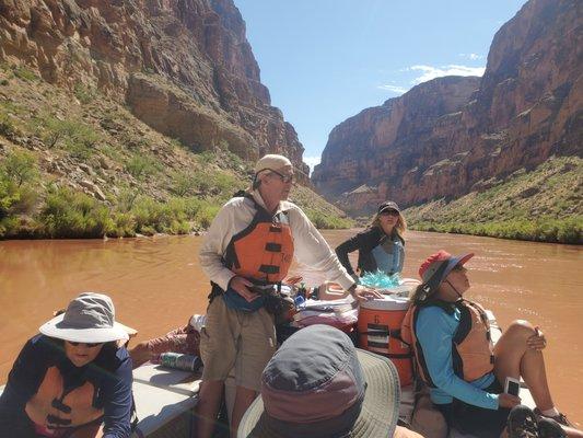 Captain Kelly and our geology guide Lew.