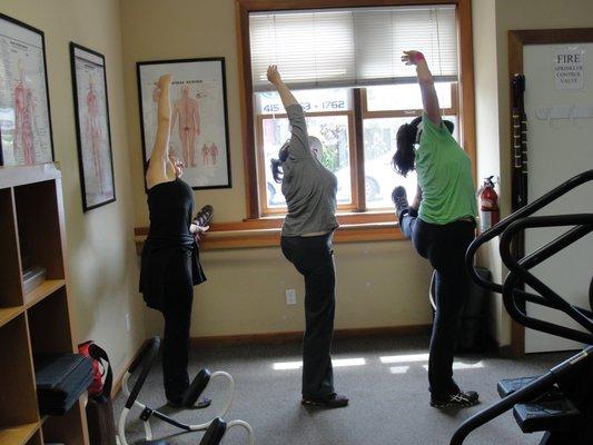 Ballet bar stretch