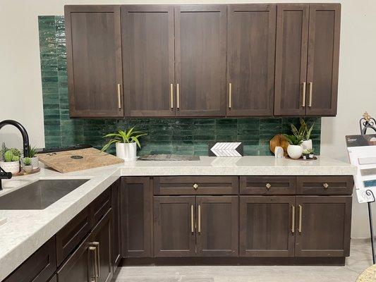 Boho themed display kitchen