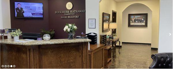 Front office of Berkshire Hathaway HomeServices Stovall, Realtors office in Abilene, TX.