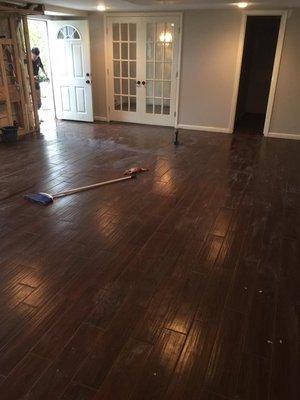 Refinishing hardwood floors