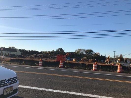 Construction is underway for the new beautiful Wawa that is coming to Westhampton New Jersey thank you God