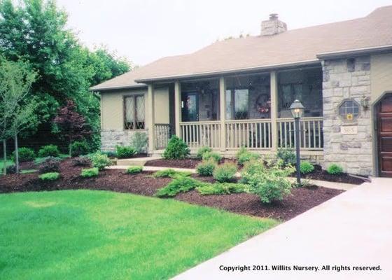 Front entrance planting at a new residence in Pataskala.