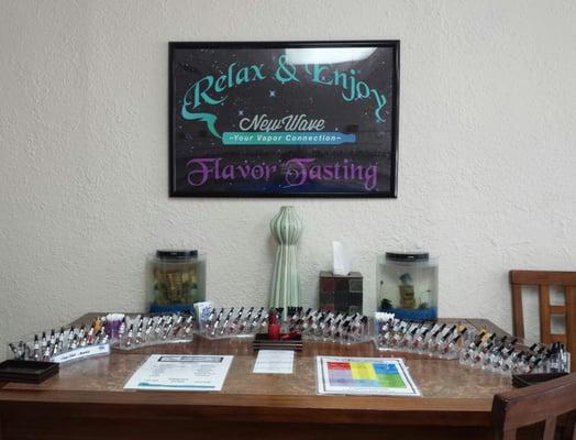 Flavor Tasting!  Sample over 80 Flavors by Crazy CloudZ and Diamond Vapor.