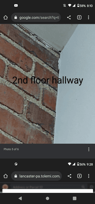 2nd floor hallway where they drain water out through