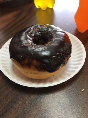 Chocolate frosted donut