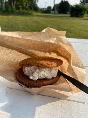 s'mores ice cream graham cracker cookie