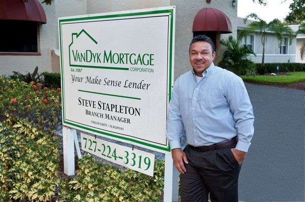 Steve Stapleton of VanDyk Mortgage. Serving all of Tampa Bay.