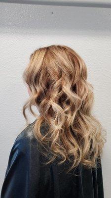 Full hair color. When my clients have non-pigmented hair (grey) I can get this look without high and lowlights.