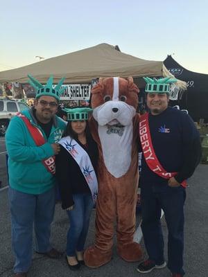 Liberty at the Cowboy Breakfast