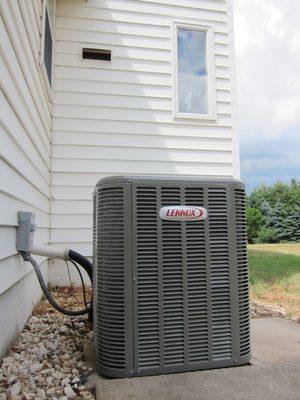 replacement A/C condenser unit (Jun 2016)